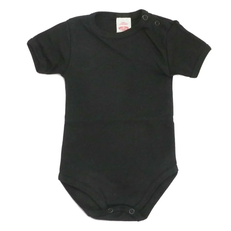 Makoma βρεφικό κοντομάνικο ζιπουνάκι Black (0311CZ)