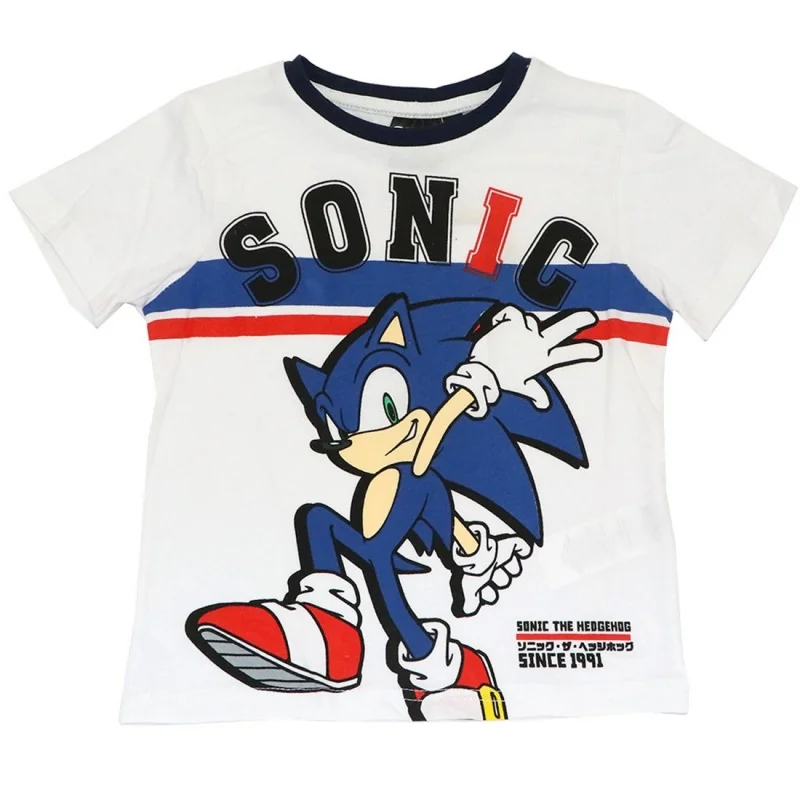 Sonic Κοντομάνικο μπλουζάκι για αγόρια (EV1190 white) Sonic Κοντομάνικο μπλουζάκι για αγόρια (EV1190 white)