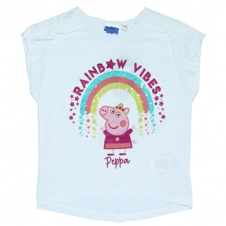 Peppa Pig Κοντομάνικο Μπλουζάκι Για Κορίτσια (ET1195 white) - Κοντομάνικα μπλουζάκια