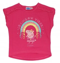 Peppa Pig Κοντομάνικο Μπλουζάκι Για Κορίτσια (ET1195 fux) - Κοντομάνικα μπλουζάκια