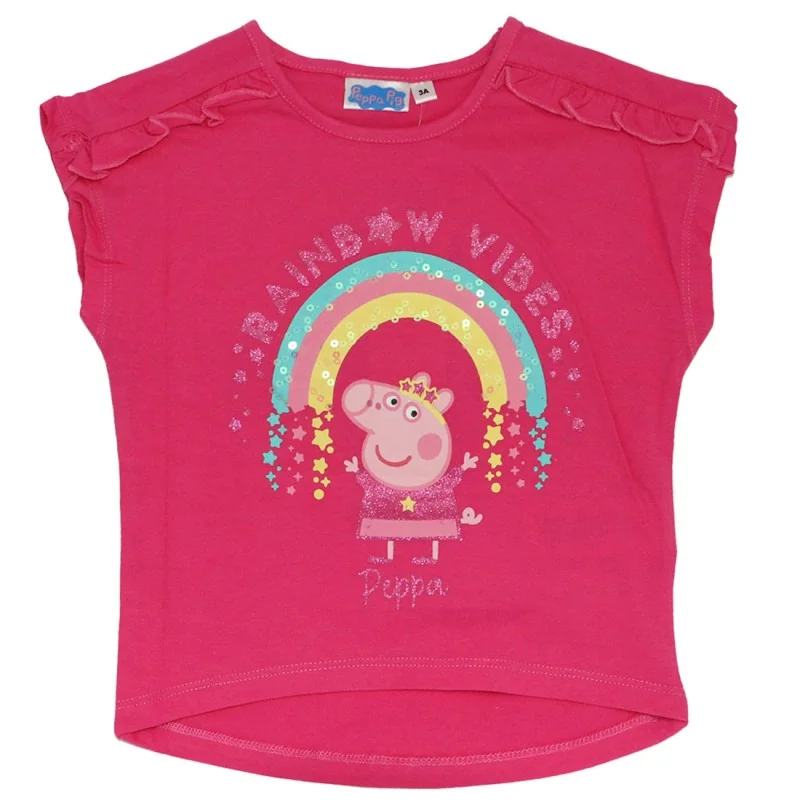 Peppa Pig Κοντομάνικο Μπλουζάκι Για Κορίτσια (ET1195 fux)