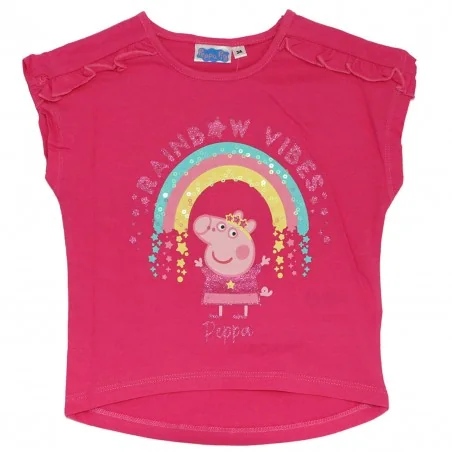 Peppa Pig Κοντομάνικο Μπλουζάκι Για Κορίτσια (ET1195 fux) - Κοντομάνικα μπλουζάκια