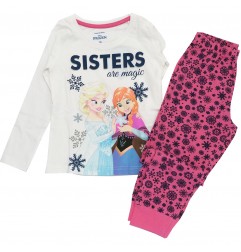 Disney Frozen Βαμβακερή πιτζάμα Για Κορίτσια (DIS FROZ 52 04 5675 pink) - Χειμωνιάτικες / εποχιακές πιτζάμες
