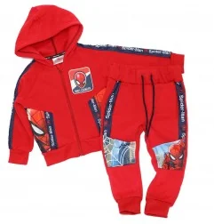 Marvel Spiderman Παιδικό Χειμωνιάτικο Σετ Φόρμας για αγόρια (EV1036 red) - Φόρμες