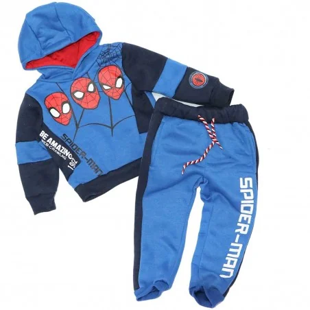 Marvel Spiderman Παιδικό Χειμωνιάτικο Σετ Φόρμας για αγόρια (HU1348 blue) - Φόρμες