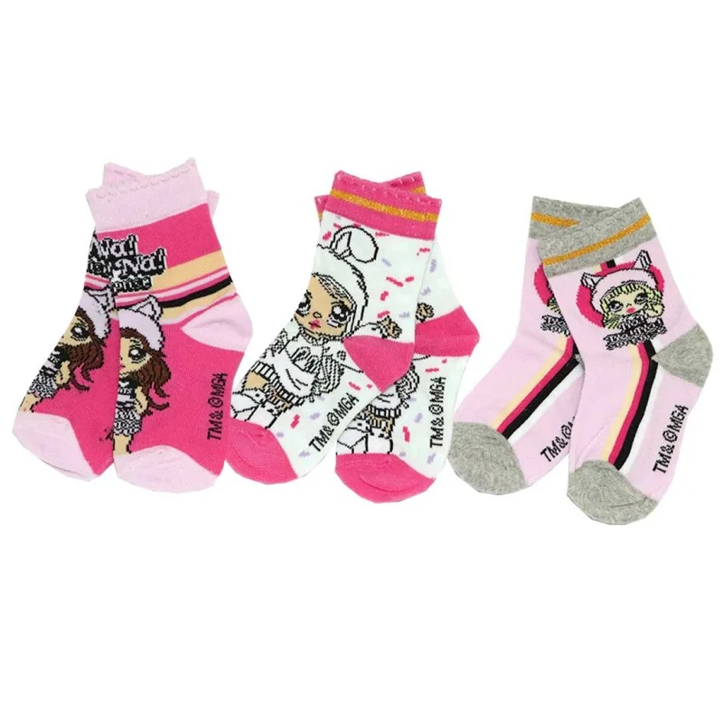 Na!Na!Na! Surprise παιδικές κάλτσες για κορίτσια σετ 3 (EV0665 pink)