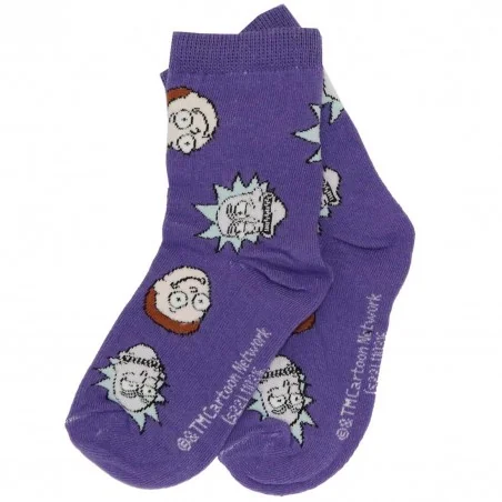 Rick and Morty Παιδικές Κάλτσες Για αγόρια (RIM 52 34 011 purple) - Κάλτσες κανονικές αγόρι