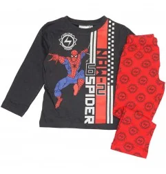 Marvel Spiderman Βαμβακερή Πιτζάμα Για Αγόρια (VH2056 grey) - Χειμωνιάτικες / εποχιακές πιτζάμες