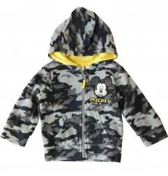 Disney Baby Mickey Mouse: Βρεφική Ζακέτα Fleece με Κουκούλα & Camo Σχέδιο (PH0055Α) - Ζακέτες - Μπλούζες φούτερ