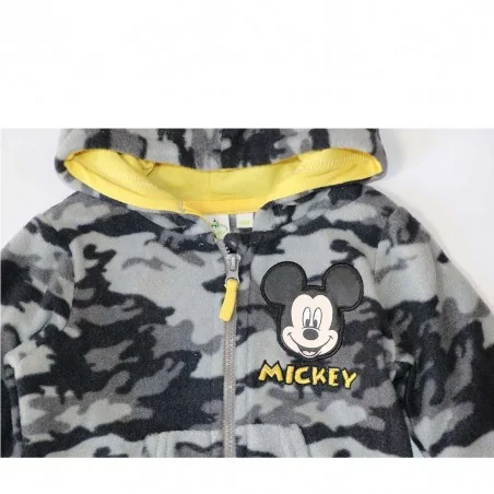 Disney Baby Mickey Mouse: Βρεφική Ζακέτα Fleece με Κουκούλα & Camo Σχέδιο (PH0055Α)