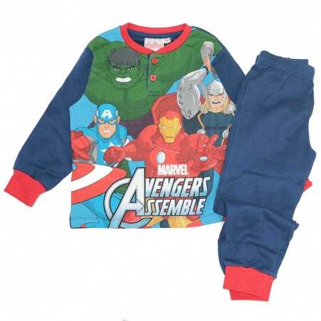 Marvel Avengers Βαμβακερή πιτζάμα για αγόρια (VH2093 navy) - Χειμωνιάτικες / εποχιακές πιτζάμες