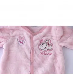 Βρεφικό Φορμάκι Coral Fleece Disney Minnie Mouse "Sweet Dreams" – Ροζ Ανάγλυφο (RH0329)