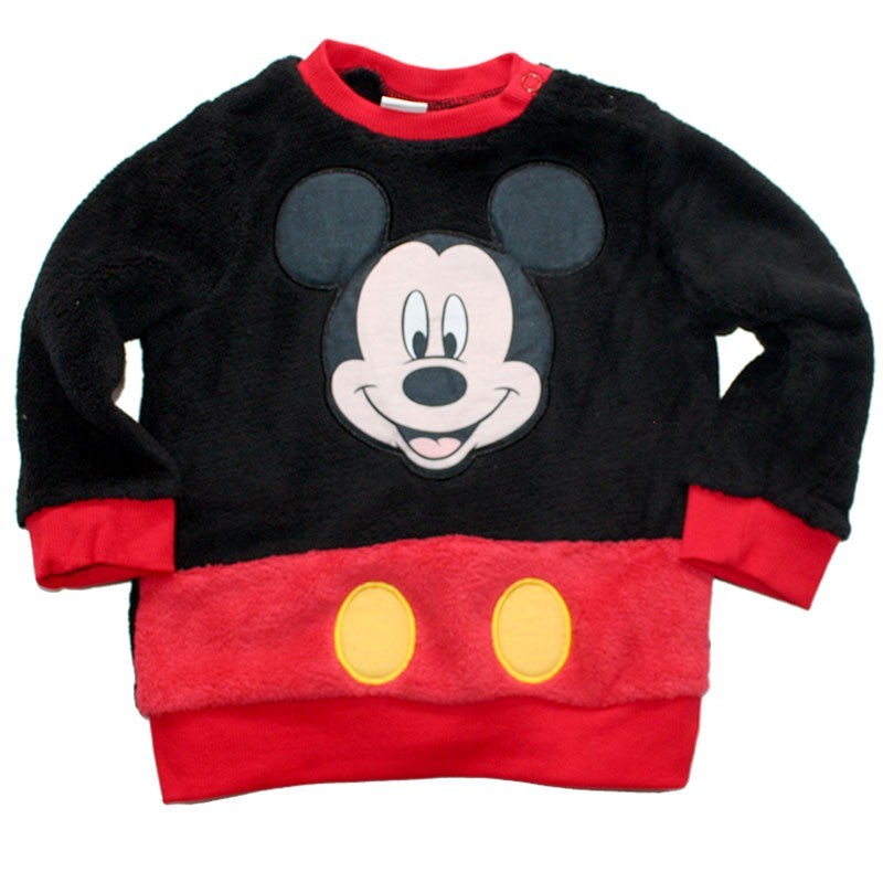 Disney Baby Mickey Mouse βρεφική μπλούζα Fleece Coral (HQ0082 Black)