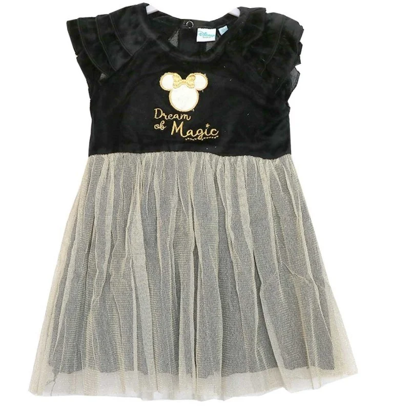 Βρεφικό Φόρεμα Βελουτέ Disney Minnie Mouse "Dream of Magic" με Τούλινη Φούστα – Μαύρο/Χρυσό (HS0016Black) Βρεφικό Φόρεμα Βελουτέ Disney Minnie Mouse "Dream of Magic" με Τούλινη Φούστα – Μαύρο/Χρυσό (HS0016Black)