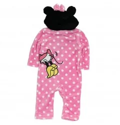 Βρεφικό Φορμάκι Coral Fleece Disney Minnie Mouse με Κουκούλα & Αυτάκια (HU0055)