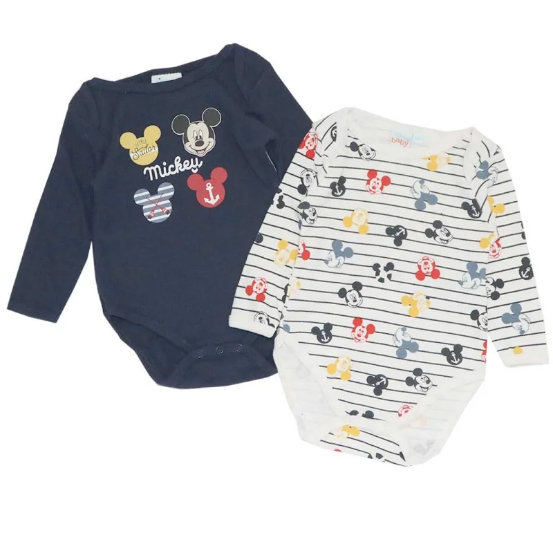 Disney Baby Mickey Mouse Σετ 2τμχ Βρεφικά Ζιπουνάκια "Little Sailor" – 100% Βαμβακερά, Μπλε & Ριγέ (VH0312) Disney Baby Mickey Mouse Σετ 2τμχ Βρεφικά Ζιπουνάκια "Little Sailor" – 100% Βαμβακερά, Μπλε & Ριγέ (VH0312)