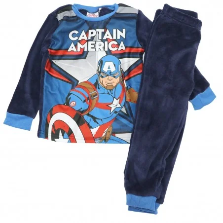 Marvel Avengers Πιτζάμα Για Αγόρια Fleece Coral (AV 52 04 400 NI CORAL) - Χειμωνιάτικες / εποχιακές πιτζάμες