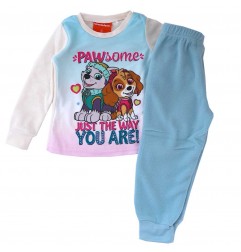 Paw Patrol Παιδική Πιτζάμα Fleece για κορίτσια (PAW 52 04 1837 POLAR Blue) - Χειμωνιάτικες / εποχιακές πιτζάμες