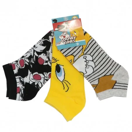 Looney Tunes κοντές Κάλτσες σετ 3 τμχ (VH3598 grey) Looney Tunes κοντές Κάλτσες σετ 3 τμχ (VH3598 grey)