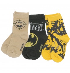 Batman παιδικές κάλτσες σετ 3 ζευγάρια (VH0639 beige) - Κάλτσες κανονικές αγόρι