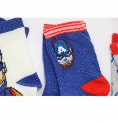 Marvel Avengers Παιδικές Κάλτσες Για αγόρια σετ 3 ζευγάρια (VH0646 blue)