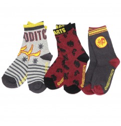 Harry Potter παιδικές κάλτσες για αγόρια σετ 3 ζευγάρια (VH0605) - Κάλτσες κανονικές αγόρι