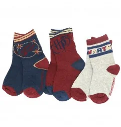 Harry Potter παιδικές κάλτσες για κορίτσια σετ 3 (VH0602 navy) - Κάλτσες κανονικές κορίτσι