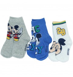 Disney Mickey Mouse Παιδικές Κάλτσες Για αγόρια σετ 3 ζευγάρια (VH0616 blue) - Κάλτσες κανονικές αγόρι