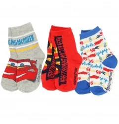 Disney Cars παιδικές κάλτσες σετ 3 ζευγάρια (VH0614 grey) - Κάλτσες κανονικές αγόρι