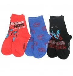 Marvel Spiderman παιδικές κάλτσες για αγόρια σετ 3 (VH0630 red) - Κάλτσες κανονικές αγόρι