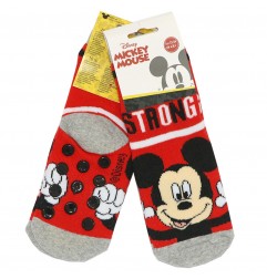 Disney Mickey Mouse Παιδικές Αντιολισθητικές Κάλτσες πετσετέ (HU0624 RED) - Κάλτσες χειμωνιάτικες - αντιολισθητικές αγόρι