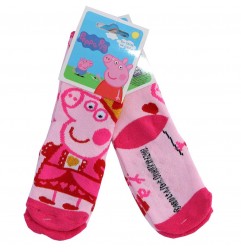 Peppa Pig Παιδικές Αντιολισθητικές Κάλτσες πετσετέ (HU0639) - Κάλτσες χειμωνιάτικες - αντιολισθητικές κορίτσι