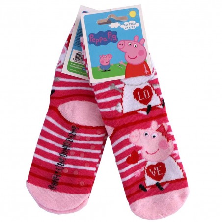 Peppa Pig Παιδικές Αντιολισθητικές Κάλτσες πετσετέ (HU0639Fux) - Κάλτσες χειμωνιάτικες - αντιολισθητικές κορίτσι