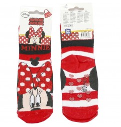 Disney Minnie Mouse Παιδικές Αντιολισθητικές Κάλτσες πετσετέ (TH0670R) - Κάλτσες χειμωνιάτικες - αντιολισθητικές κορίτσι
