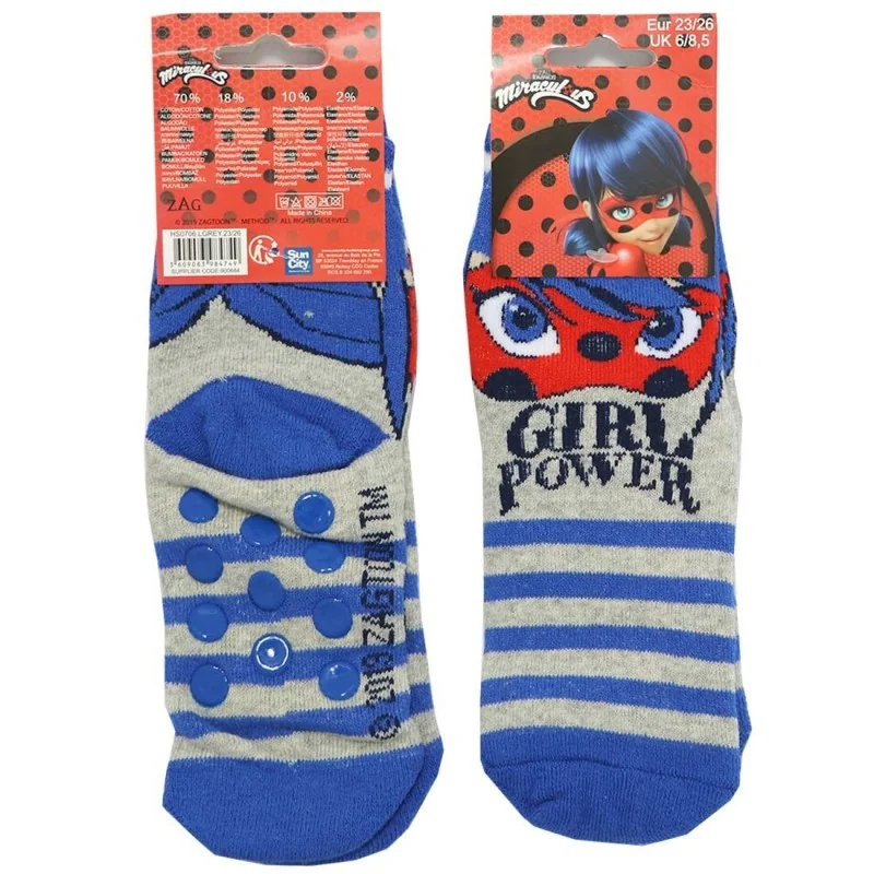 Miraculous Ladybug Παιδικές Αντιολισθητικές Κάλτσες πετσετέ (HS0706A) Miraculous Ladybug Παιδικές Αντιολισθητικές Κάλτσες πετσετέ (HS0706A)