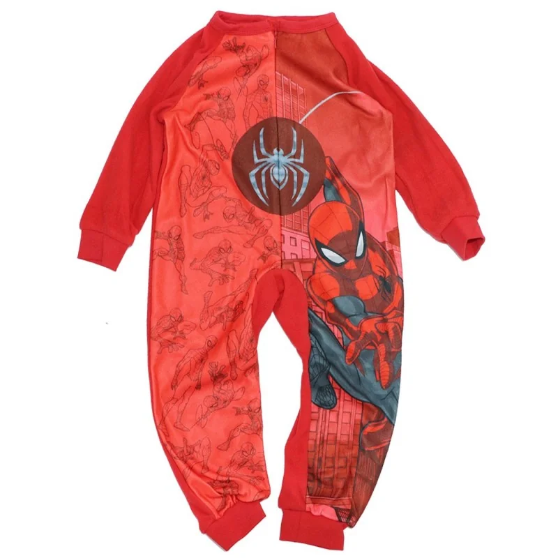 Marvel Spiderman ολόσωμη πιτζάμα fleece για αγόρια (HU2133 RED)