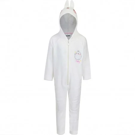 Molang ολόσωμη πιτζάμα fleece coral για κορίτσια (RH2109 W2) - Ολόσωμες Πιτζάμες