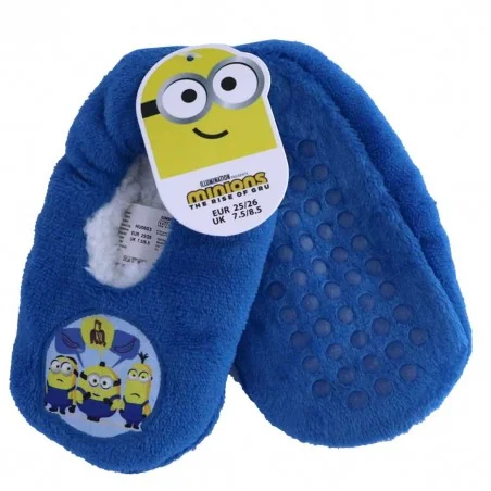 Minions Παιδικά παντοφλάκια αντιολισθητικά (HU0603) - Παντοφλάκια Χειμωνιάτικα αγόρι