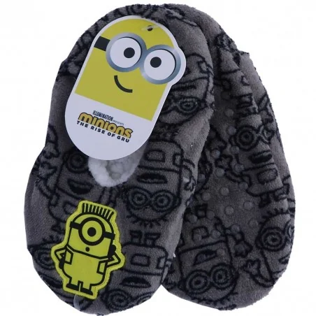 Minions Παιδικά παντοφλάκια αντιολισθητικά (HU0602) - Παντοφλάκια Χειμωνιάτικα αγόρι