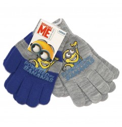 Minions γάντια για αγόρια σετ 2 ζευγάρια (PH4223) - Σκούφοι-Γάντια -Κασκόλ