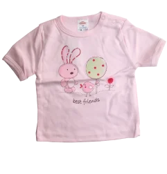 Βρεφικό κοντομάνικο μπλουζάκι με τύπωμα (Bunny 2007) - Κοντομάνικα μπλουζάκια