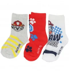 Paw Patrol παιδικές κάλτσες σετ 3 ζευγάρια (VH0631 red)