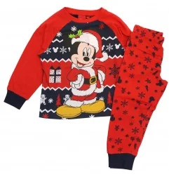 Disney Mickey Mouse παιδική χριστουγεννιάτικη πιτζάμα (HU2145RED) - Χριστουγεννιάτικα