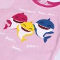 Baby Shark βρεφική βελουτέ πιτζάμα για κορίτσια (2200006326)