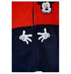 Disney Baby Minnie Mouse Βρεφικό Φορμάκι Fleece Coral – Ζεστό Φλις με Κουκούλα, Κόκκινο & Μπλε (HU0056) - Μπουφάν- Αδιάβροχα ...