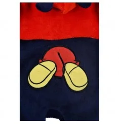 Disney Baby Minnie Mouse Βρεφικό Φορμάκι Fleece Coral – Ζεστό Φλις με Κουκούλα, Κόκκινο & Μπλε (HU0056) - Μπουφάν- Αδιάβροχα ...