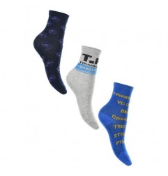 Jurassic World παιδικές κάλτσες σετ 3 ζευγάρια (VH0624 blue)