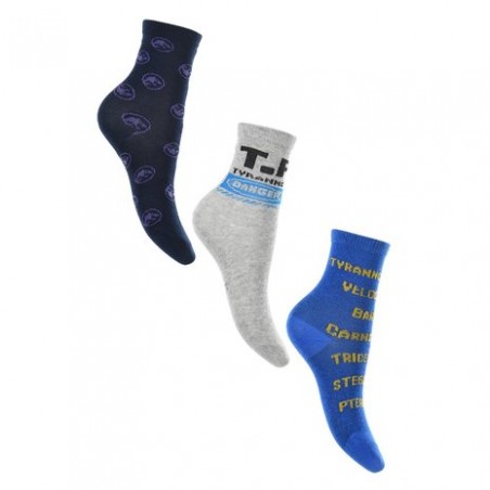 Jurassic World παιδικές κάλτσες σετ 3 ζευγάρια (VH0624 blue)