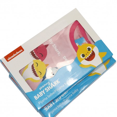 Baby Shark βρεφική βελουτέ πιτζάμα για κορίτσια (2200006326)
