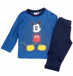 Disney Mickey Mouse Βαμβακερή πιτζάμα για αγόρια (VH2018 blue) - Χειμωνιάτικες / εποχιακές πιτζάμες